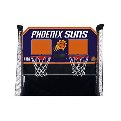 Pop-A-Shot - Home Dual Shot Arcade Basketball Game with NBA Graphics l Sensor Scoring l 16 Game Modes l 7 Balls l Foldable Storage l for All NBA Fans - style: Phoenix Suns