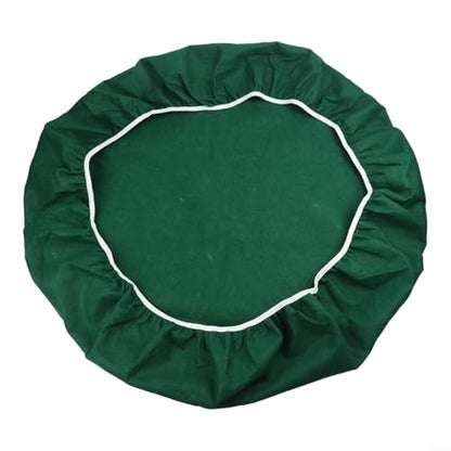 Round Felt Table 36-48 Inch Tables, Elastic Gaming Mat with Cashmere Texture, Waterproof Tablecloth Poker Board Games, Green(Green) - color: Green