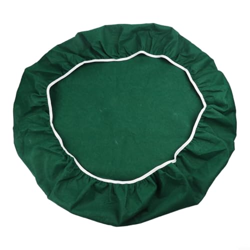 Round Felt Table 36-48 Inch Tables, Elastic Gaming Mat with Cashmere Texture, Waterproof Tablecloth Poker Board Games, Green(Red) - color: Red