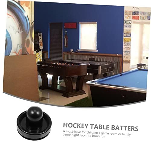 POPETPOP 3sets Air Hockey Pusher Replacement Paddle Handle and Thick Felt for Tabletop Game Essential Accessories for Family Fun and Gameplay