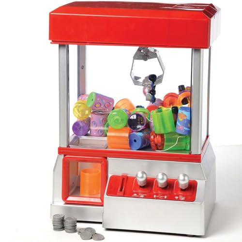 Etna Electronic Mini Claw Machine for Kids, Mini Candy Prize Dispenser Arcade Game with Sound, 30 Tokens, 10" x 7.90" x 13.5"