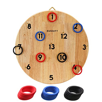 SUNGIFT Hook Ring Toss Game for Adults & Kids - Yard Hooky Ring Tossing Games - Hookie Wall Game Indoor & Outdoor Family Fun - Home, Party, Office, Camping & Backyard Games - style: Giant 20"