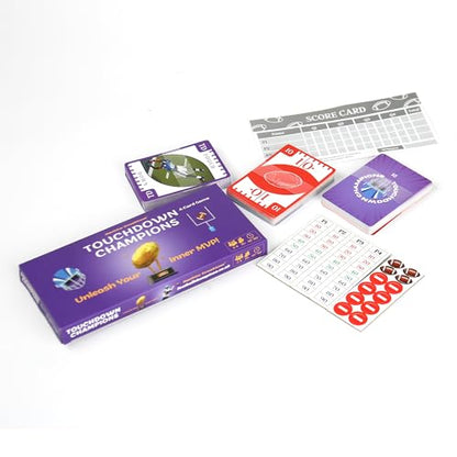 Touchdown Champions Football Card Game - Sports Strategy Card Game - Family Game Night Card Games for 2-4 Players - Perfect for Gifts Super Bowl Parties 14