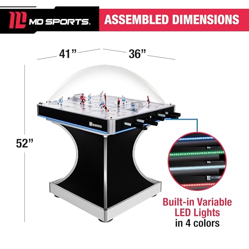 Dome Hockey Table with Electronic Scorer, Bubble Hockey