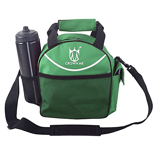 CROWN ME Disc Golf Set with 6 Discs and Mini Disc and Starter Disc Golf Bag - color: Green
