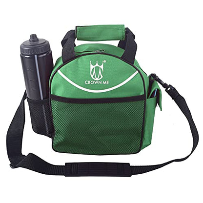 CROWN ME Disc Golf Set with 6 Discs and Mini Disc and Starter Disc Golf Bag - color: Green