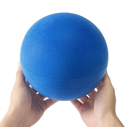7 Inches Soft No-Noise Foam Ball Sponge Kickball Dodgeball for Indoor Activity - color: blue