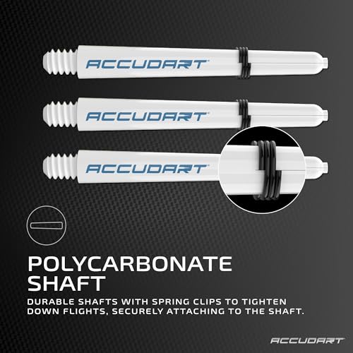 Accudart Steel Tip Dart Set 6.0 – 80% Tungsten Barrels, Gem Cut Pixel Grip, Polycarbonate Shafts, Standard Flights, 6” Synthetic Leather Case – Precision Steel‑Tip Darts