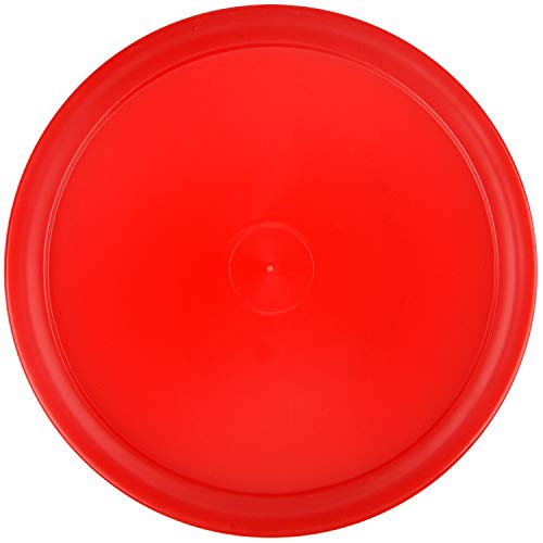 ONE250 Air Hockey Pushers and Red Air Hockey Pucks, Goal Handles Paddles Replacement Accessories for Game Tables (4 Striker, 4 Puck Pack) - color: White & Red