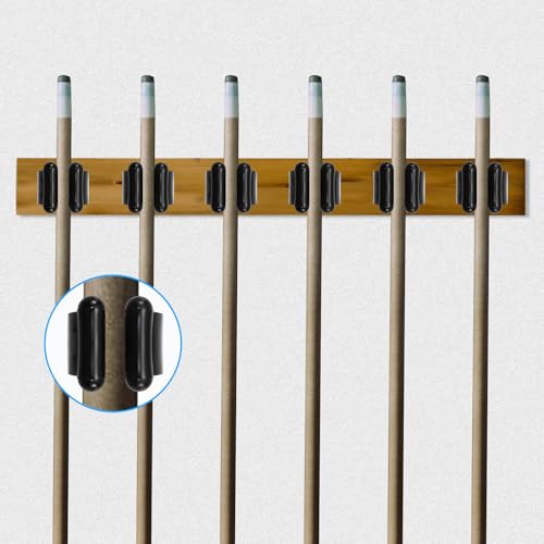 40 PCS Fishing Rod Clips, Wall Mounted Fishing Rod Holders, Billiards Snooker Cue Locating Clip Holder, for Fishing-Rods Billiards Cues Storage Rack - style: 40 PCS