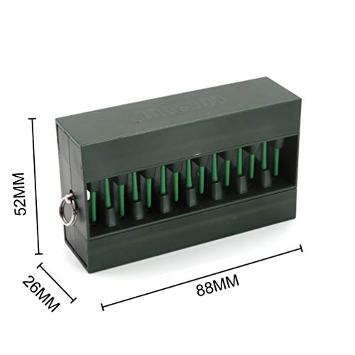 CUESOUL Touch-Point Soft Dart Tip Point with Touch Dart Case Tool for Dart Tip Replacement and Dart Tip Remove - color: Green
