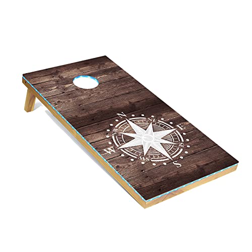 Tailgating Pros Corn Hole Board Set with Bean Bags & Carrying Case - 4'x2' Cornhole Bag Toss - Tournament & Lightweight Options - Optional LED Lights