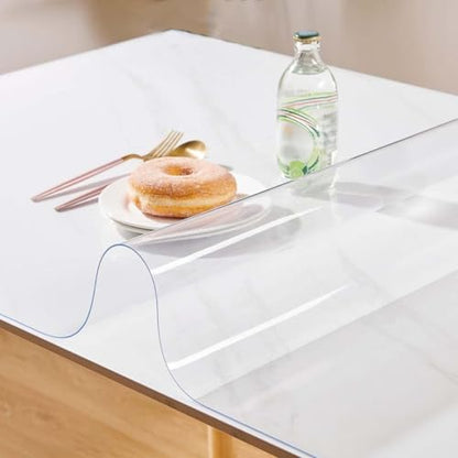 Clear Table, Floor Protector Mat, PVC Chair Mat for Hard Floors, Anti Scratch Waterproof Easy Clean Non-Slip for Office Dresser Night Stand Computer Writing Desk Tabletop