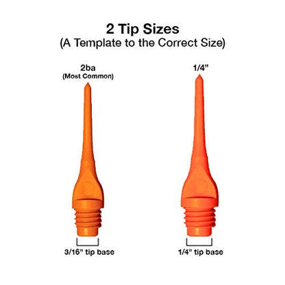 Mueller 1/4" Thread Plastic Keypoint Dart Tips – Bag/100-15 Color Variations - color: Purple