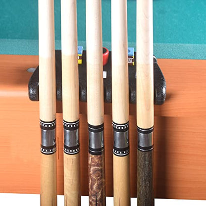 CROWN ME Cue Hoder, Cue Rest Cue Stick Holder, Portable Weighted Billiard Cue Rack with Chalk Holder, Pool Cue Holder, 5 Holes - style: 5 Holes