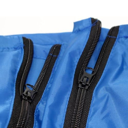 Waterproof Table Tennis Table with 2 Zippers, Oxford Cloth Outdoor Pong Dust Protector Garden Patio, Dark Blue, 160x160x85x36cm