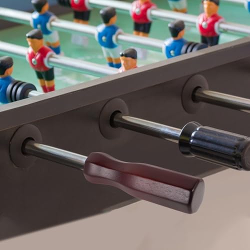 PartyKindom Wood Foosball Table Replacement Handles Ergonomic Comfortable Grip Solid Wood Soccer Table Parts Easy to Replace Foosball Handles