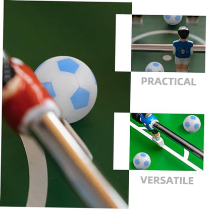 6pcs Mini Table Football Replacement Balls Foosball Game Balls for Indoor Tabletop Play Deep Green White Sky Blue White Colors