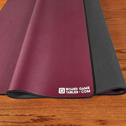 Board Game Playmat [3'X5'/Thick Super Cushioned/Stitched Edge/Water Resistant] with Carrying Case - for Tabletop Board Games, Card Games, RPG Games (Medium, Burgundy) - color: Burgundy, size: Medium (3'x5')