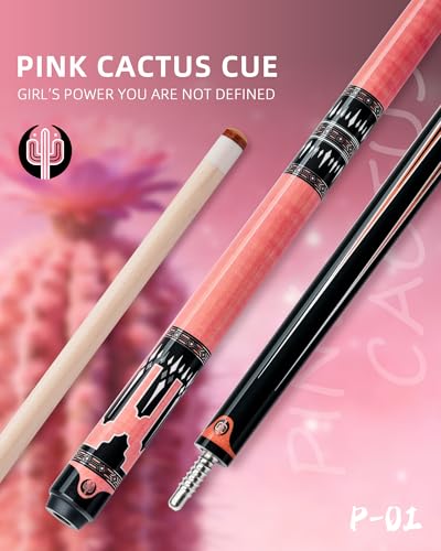 KONLLEN Maple Pool Cue Stick for Adults - Features Low Deflection Shaft, Titanium Alloy 3/8x8 Joint, and 12mm Tip - color: K-P-01