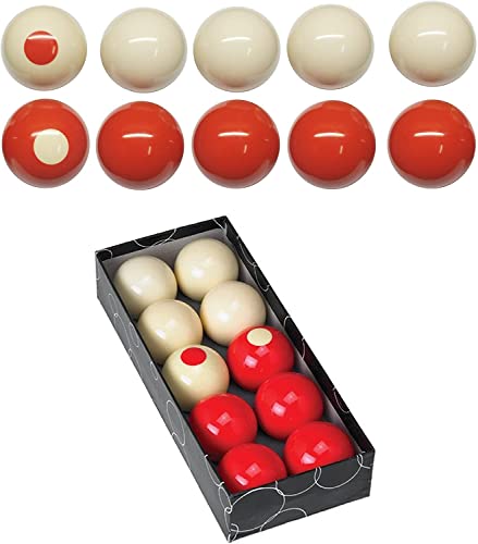 Champion 2-1/8" Regulation Size Bumper Pool Balls 10 Billiard Ball Set