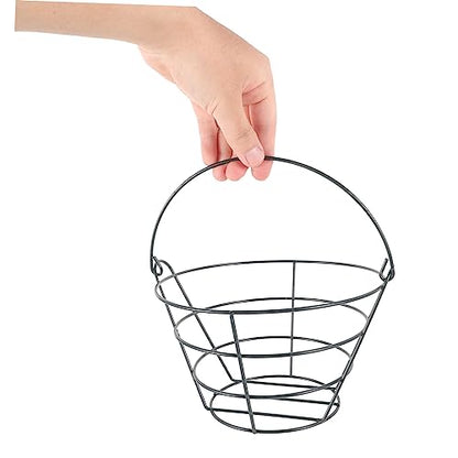 Outdoor Golf Ball Basket Portable Storage Container for Up to Balls Durable Steel Construction for Driving Ranges and Home Practice