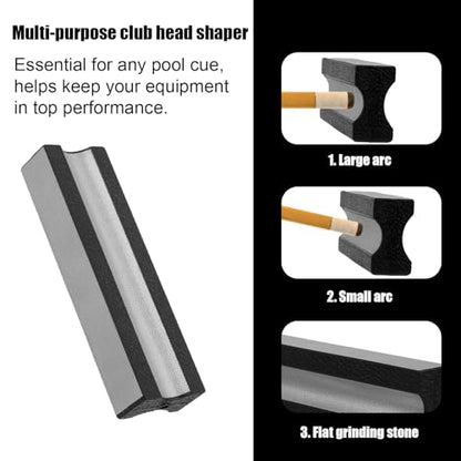 Gosknor Pool Cue Tips Shaper, Pool Stick Tip Repair Tool Versatile Pool Cue Tips Replacement Kit Billiards Accessories Pool Cue Accessories for Every Enthusiast