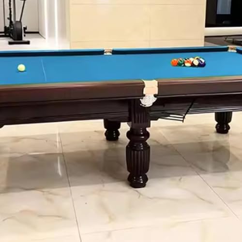 Heavy Duty Pool Table, High-Density Billiard Table with Anti-Slip Legs for Home Game Room & Bar - color: O