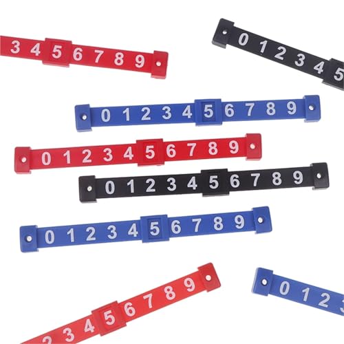 Foosball Table Parts Score Counters 8Pcs/Set 17.5cm Standard Foosball Counter 10-Number Table Soccer Scoring Units - color: Color4
