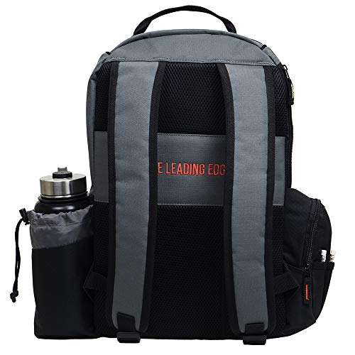 MVP Disc Sports Shuttle Disc Golf Backpack Bag (Choose Your Style and Color) - color: Gray/Orange, style: Without Velcro Side Panel