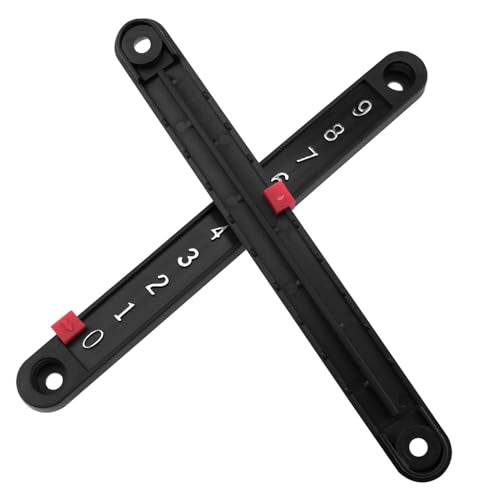 AYLIFU Scoring Board Foosball Score Counter Snooker Scorer Black 5.29×0.57inch for Standard Foosball Tables 2PCS
