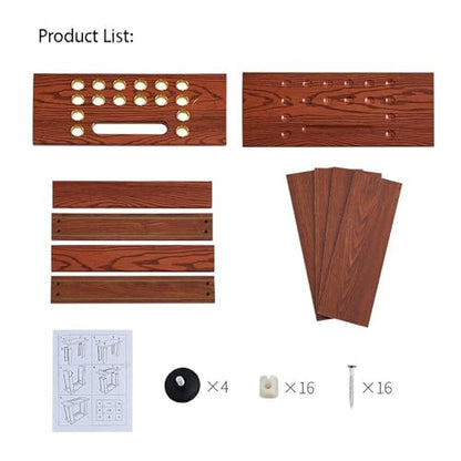 16-Cue Pool Rack Floor Stand – Vertical Billiard Stick Holder, Freestanding Ball Cue Storage, Multi-Color Options