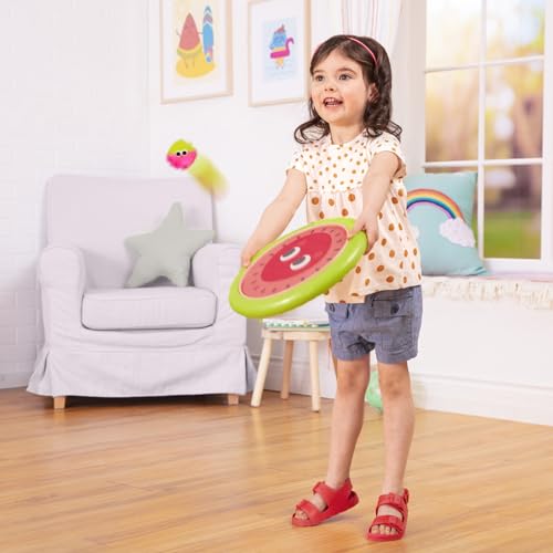 B. toys – Paddle Ball Game – Hand Trampoline Set – Poppin’ Paddles – 2 Bouncy Discs & 2 Balls – Catch & Toss Sports Games for Kids – 3+ Years