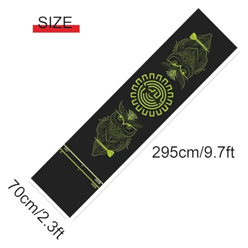 Dart Mat，Non-Slip Dart Carpet， Rubber Dart Mat Non-Slip Dart Carpet with Throwing Line Suitable for Indoor Halls Rooms Bars Dart Courts