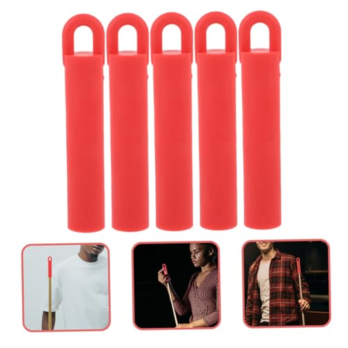 PRETYZOOM 10pcs Pool Cue Hangers 11cm Red Billiard Accessories Wall-mounted Cue Stick Holders Universal Pool Table Rack for Game Room Storage