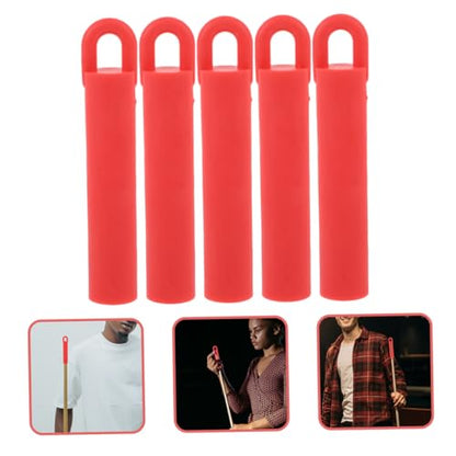 PRETYZOOM 10pcs Pool Cue Hangers 11cm Red Billiard Accessories Wall-mounted Cue Stick Holders Universal Pool Table Rack for Game Room Storage
