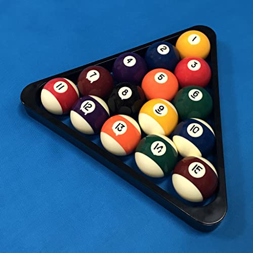 OKKO Billiard Pool Table Heavy-Duty Deluxe Plastic 8 Ball Triangle Rack for 2 1/4" Pool Balls - size: for 2 1/4" pool balls (Pack of 2)