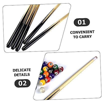 Hemobllo Wooden Pool Cue Stick for Boy Girl Billiard Cue for Boy Girl Lightweight Billiard Tool for Learning and Fun for Spaces and Accurate Shots