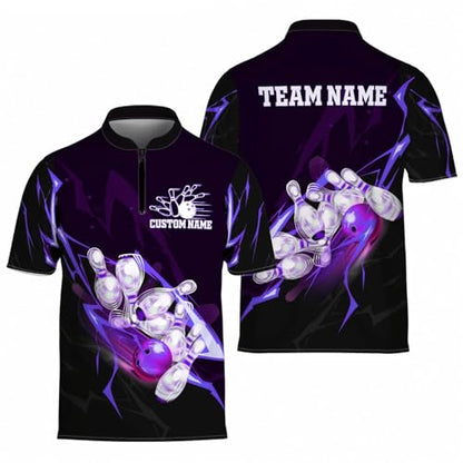 GABITA Personalized Bowling Jerseys for Men, Custom Bowling Shirts, Funny Bowling Shirts Gift for Bowler Team Player - color: A20