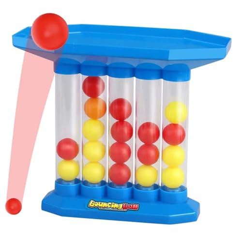 Bounce Ball Game Family Party Games for Adults, Jumping Connect The Balls of Same Colour in a Row, Tabletop Board Games, Party Favors for Holiday Multiplayers Fun Games (1 Set)
