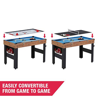 MD Sports 48 Inch 5-In-1 Combo Game Table, Multi