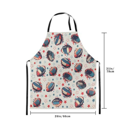 Manfei Volleyball Kids Kitchen Apron - color: Red Blue