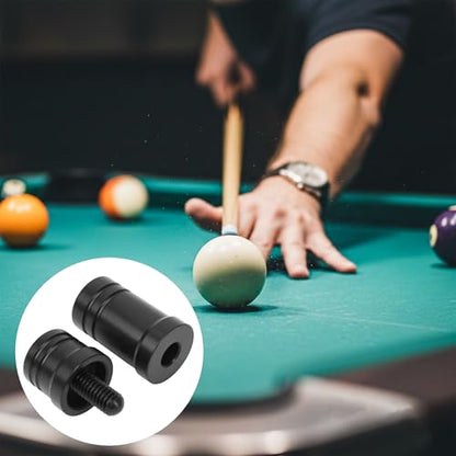 4 Sets Pool Cue Joint Protector, 5 16 X 18 Pool Thread Stick Joint End Protector, Black Plastic Cap for Billiard Players Cues, Joints Tip Caps Kit, Billiards Accessories Equipment