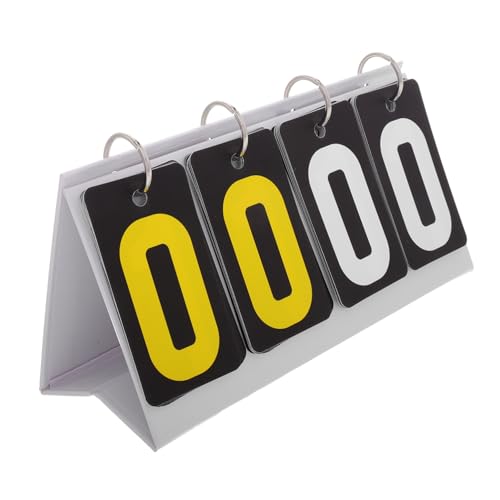 Hemoton Portable Sports Scoreboard Tabletop Flipper for Game Night Softball Tennis