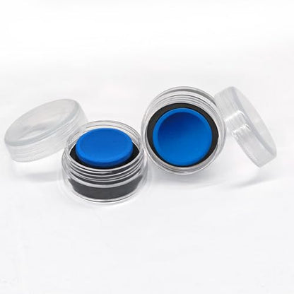 Pool Cue Chalk 2 Pack – Billiard Chalk for Cue Tips with Concave Design and Acrylic Storage Box – Pool Table Accessories for Billiards