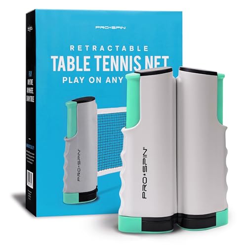 PRO-SPIN Retractable Ping Pong Net – 72" Table Tennis Net with Clamps | Portable Ping Pong Net for Any Table | Includes Custom Mesh Storage Bag | Replacement Table Tennis Net Posts - color: 1-Pack | Mint