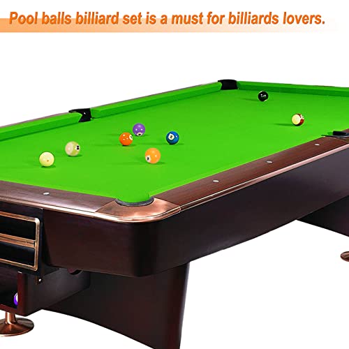 PATIKIL Billiard Balls Set, 2-1/4" Regulation Size Full 16 Professional Billiards Ball, Pool Table Balls for Replacement