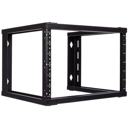 NavePoint 6U Wall Mount Rack - Server Rack for 19 Inch IT Equipment Open Frame Rack – Network Rack for AV & Server Equipment 16” Deep Rack, Black - size: 6U