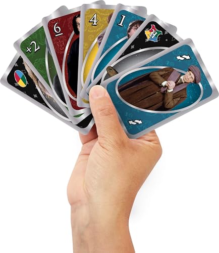 Mattel Games UNO Harry Potter Card Game in Storage Tin for Kids, Adults & Parties, Collectible Deck Based on Popular Series for 2 to 10 Players - style: UNO Harry Potter Tin