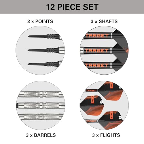 Target Darts Crux 11 21G 90% Tungsten Soft Tip Darts Set